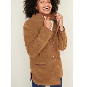 Sherpa coat teddy bear jacket
